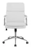 CoasterEssence 801767 Ximena - Upholstered Adjustable Mid Back Office Chair - White
