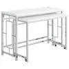 Coaster Fine Furniture 182714 Jackson - 4 Piece Multipurpose Counter Height Table Set - White