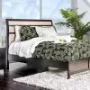 Furniture of America CM7580EX-CK-BED Berenice - California King Bed - Espresso / Beige