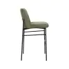 New Classic STH4023-BS-GRN Erik - Bar Chair With Black Metal Frame (Set of 2) - Green