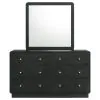 Coaster Fine Furniture 223663M Cavelle - 6-Drawer Dresser And Mirror - Black