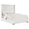 Coaster Fine Furniture 306051Q Natasha - Upholstered Queen Wingback Bed - Cream
