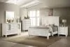 CoasterEssence 201301KEN-S5 Sandy Beach - 5 Piece Eastern King Bedroom Set - White