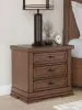 Benchcraft® B849-93 Taffenbrook - Three Drawer Night Stand - Medium Brown