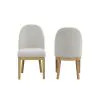 New Classic D1464N-20 New Classic D1464N-20 Essence - Upholstered Curved Back Chair - Natural