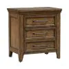 Liberty Furniture 930-BR61 Carolina Park - Nightstand With Charging Station - Amber Brown