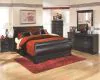 Ashley Furniture B128-92 Huey Vineyard - Two Drawer Night Stand - Black