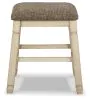Ashley Furniture D647-024 Bolanburg - Upholstered Stool (Set of 2) - Beige