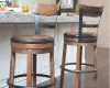 Ashley Furniture D542-130 Ashley Furniture D542-130 Pinnadel - Tall UPH Swivel Barstool - Light Brown