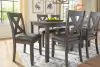 Ashley Furniture D388-425 Caitbrook - RECT DRM Table Set (Set of 7) - Gray