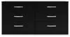 Ashley Furniture EB3392-131 Finch - Six Drawer Dresser - Black