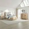 Intercon CT-BR-2560Q-FRO-C Intercon CT-BR-2560Q-FRO-C Cornerstone - Queen Bed With Cushions - French Oak