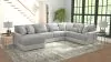 Jackson Furniture Industries 3480/75/30/72-18 Jackson Furniture Industries 3480/75/30/72-18 Titan - 3 Piece Sectional With Comfort Coil Seating And 9 Included Accent Pillows (Left Side Facing Chaise) - Moonstruck