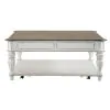 Liberty Furniture 244-OT1014 Magnolia Manor - Oversized Square Cocktail Table - Antique White