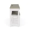 Riverside Furniture 37216 Cora - Workstation (Sofa Table With 3 Stools) - Cloud / Fog