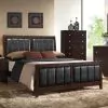 CoasterEveryday 202091Q Carlton - Wood Queen Panel Bed - Cappuccino