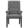 CoasterEssence 115163 Alana - Fabric Upholstered Dining Arm Chair - Gray