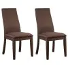 CoasterEssence 106582 Spring Creek - Upholstered Dining Chair (Set of 2) - Chocolate