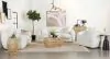 CoasterElevations 509871-S3 Isabella - 3 Piece Faux Sheepskin Upholstered Sofa Set - Natural