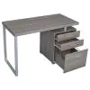 CoasterEveryday 800520 Brennan - 3-Drawer Office Computer Desk - Weathered Gray