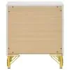 Coaster Fine Furniture 224732 Lucia - 2-Drawer Nightstand - White