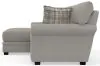 Jackson Furniture Industries 3345/75/42-26 Jackson Furniture Industries 3345/75/42-26 Livingston - 2 Piece Sofa Chaise With Comfort Coil Seating And 6 Accent Pillows Included (LSF Chaise) - Linen