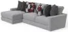 Jackson Furniture Industries 4045/73/75-28 Jackson Furniture Industries 4045/73/75-28 Arlo - 2 Piece Oversized Sofa Chaise (LSF Chaise) - Oyster