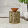 Coaster Fine Furniture 931148 Torres - Octagonal Solid Mango Wood Side Table - Natural Brown
