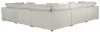 Jackson Furniture Industries 4445/31/59-11 Posh - 5 Piece Modular Sectional With 2 Armless, 3 Corners - Porcelain