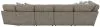 Jackson Furniture Industries 3145/63/59/31/96-28 Turner - 5 Piece Sectional With RSF Cuddler - Mushroom