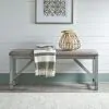 Liberty Furniture 131-B900124 Newport - Counter Height Dining Bench - Smokey Gray / Carbon Gray