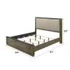 ACME BD06002Q ACME BD06002Q Lance - Queen Bed - Beige / Tree Bark