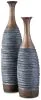 Ashley Furniture A2000388 Blayze - Vase Set (Set of 2) - Antique Gray / Brown