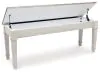 Ashley Furniture D394-00 Skempton - Storage Bench - White