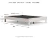 Ashley Furniture EB4121-113 Shawburn - Queen Platform Bed - Whitewash