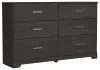 Ashley Furniture B2589-31 Belachime - Six Drawer Dresser - Charcoal