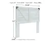 Ashley Furniture EB4121-157 Ashley Furniture EB4121-157 Shawburn - Queen Crossbuck Panel HDBD - Whitewash