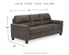 Ashley Furniture 9400238 Navi - Sofa - Smoke