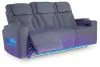 Ashley Furniture PC4980215 Studio Cave - Power Reclining Sofa - Steel