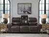 Ashley Furniture PCU6450615 Crossplex - Power Reclining Sofa With Adjustable Headrest - Smoke