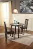 Ashley Furniture D310/15/01(2) Hammis - 3 Pc. - Drop Leaf Table, 2 Upholstered Side Chairs - Dark Brown