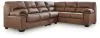 Ashley Furniture PC27704S3 Ashley Furniture PC27704S3 WillowBend - 3-Piece Sectional With RAF Sofa With Corner Wedge - Caramel