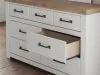 Benchcraft® B4615B1 Benchcraft® B4615B1 Savonport - Dresser And Mirror - White / Brown