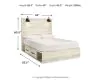 Ashley Furniture B192B24 Ashley Furniture B192B24 Cambeck - Queen Panel Bed With 4 Storage Drawers - Whitewash