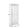 Pulaski Furniture 21308 PFC Curios - Mirrored 5 Shelf Gallery Curio Cabinet - Oak Brown