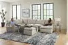 Jackson Furniture Industries 144512-1273/12-3073/12 Ciampino - Cocktail Ottoman Leather - Ice
