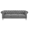 New Classic UKD13-30-GRYC Emma Crystal - Sofa - Gray