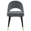 CoasterEssence 192542 Lindsey - Upholstered Dining Side Chair (Set of 2) - Gray