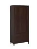 CoasterEveryday 950724 Wadeline - 2 Door Tall Accent Storage Cabinet - Rustic Tobacco