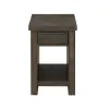 Intercon HR-TA-1624-RCV-C Hearst - Chairside Table - Reclaimed Chevron
